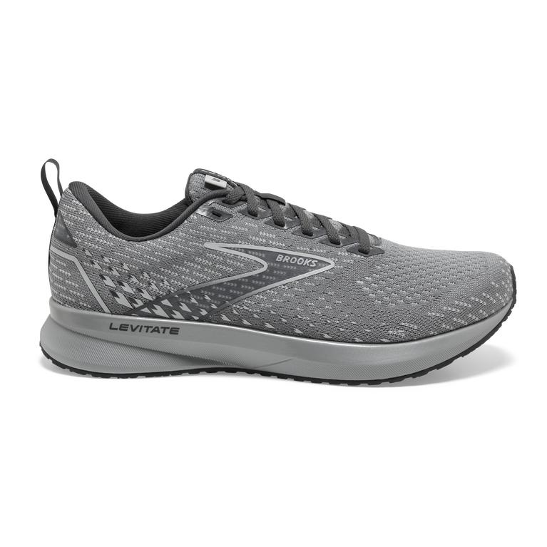 Brooks LEVITATE 5 Road Running Shoes Womens Outlet - Grey/Oyster/Blackened Pearl (DSK730168)